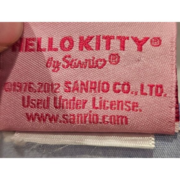 Sanrio Hello Kitty Scrubs Top Nurse Snowman Snowflake Winter Blue SEE DESCRIPT - Picture 7 of 10